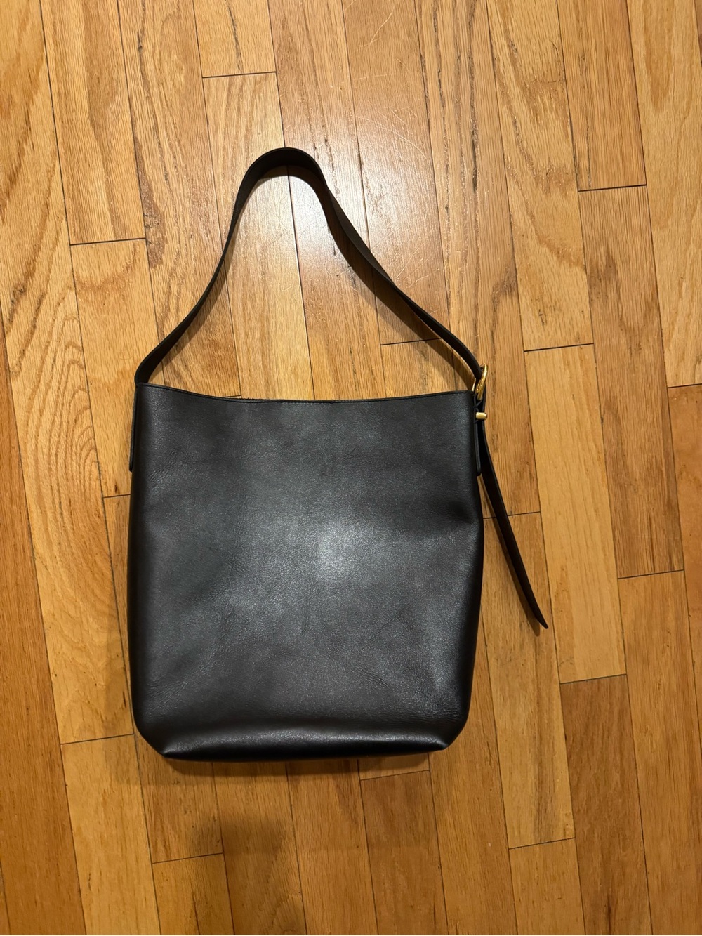 Madewell Black Leather Tote Shoulder Bag